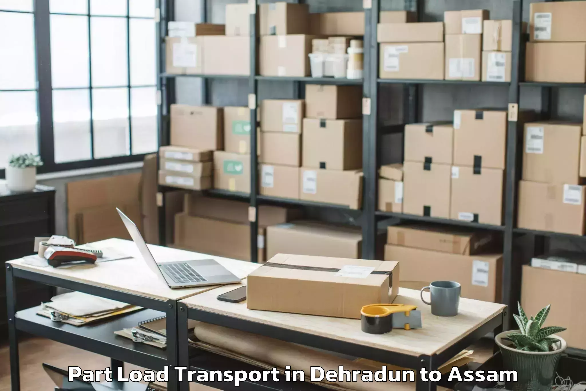 Easy Dehradun to Agomani Part Load Transport Booking